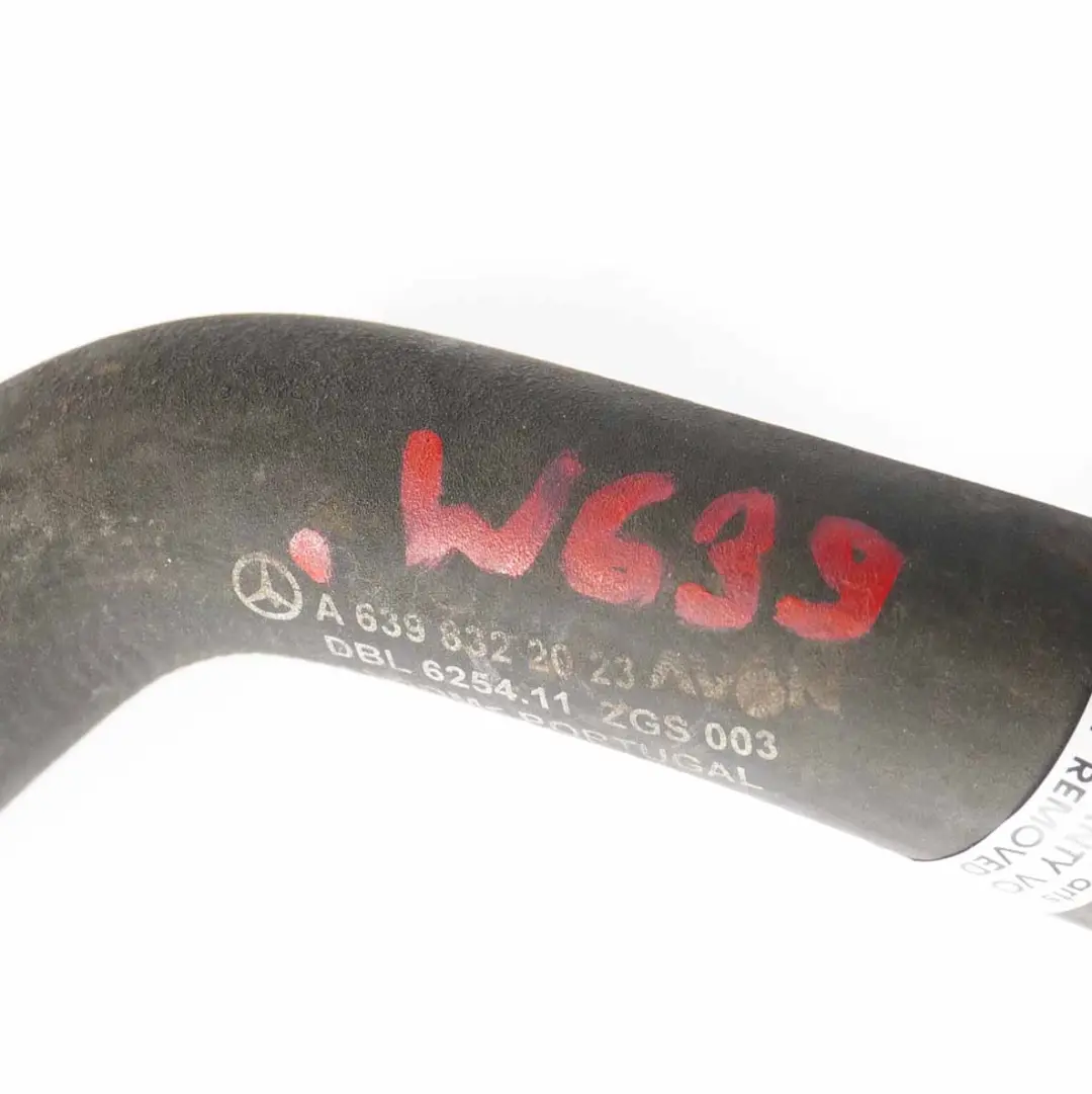 Mercedes Vito W639 OM646 Liquide refroidissement Tuyau d'eau Line - SKU A6398322023 - Numéro de pièce A6398322023