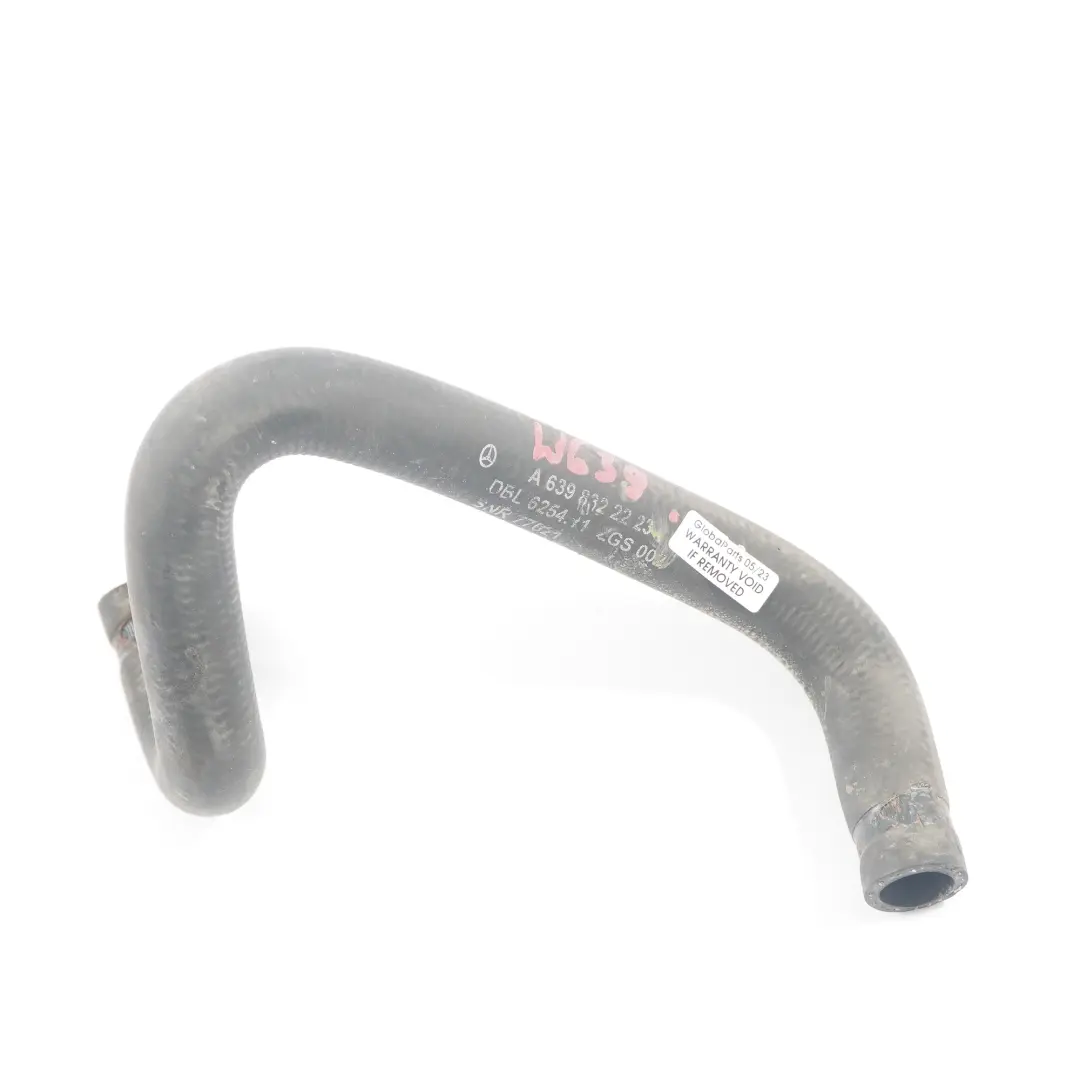Water Hose Mercedes Vito Viano W639 Cooling Coolant Pipe Line to with Part number A6398322223 Water Hose Mercedes Vito Viano W639 Cooling Coolant Pipe Line - SKU A6398322223 - Part number A6398322223
