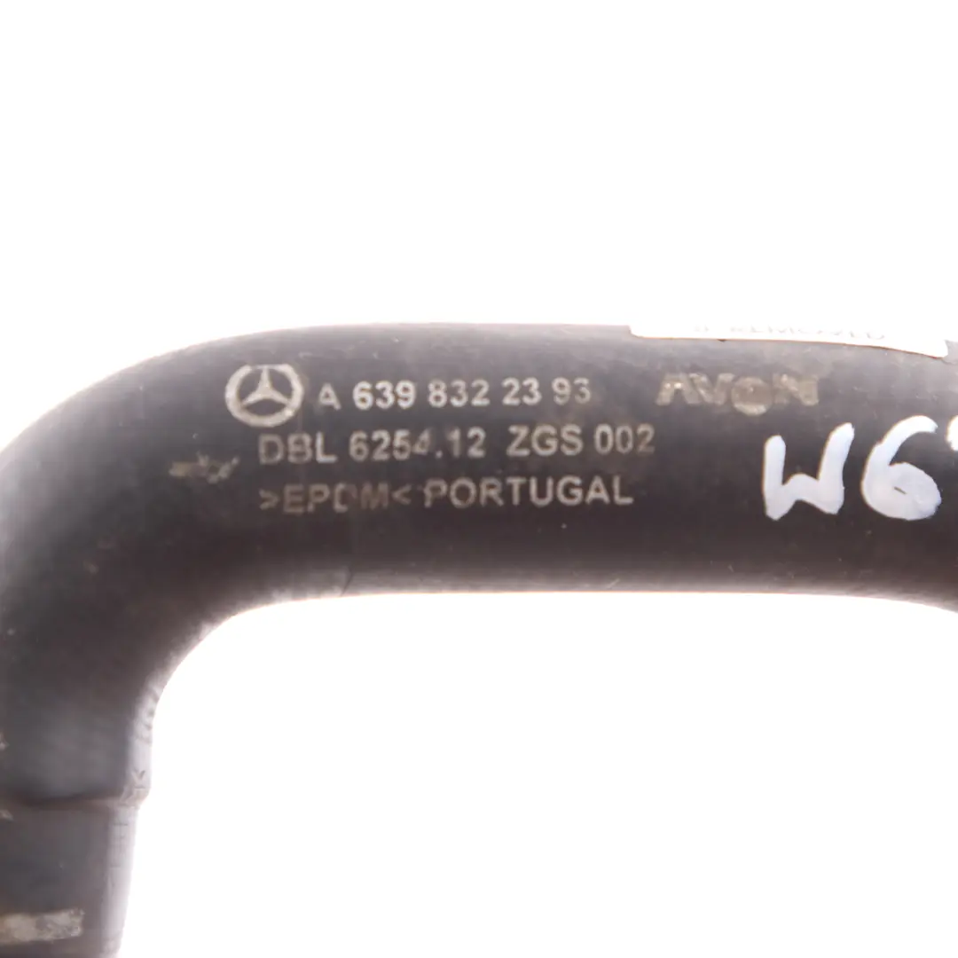 Tuyau d'échangeur thermique Mercedes Vito W639 OM646 refroidissement  - SKU A6398322393 - Numéro de pièce A6398322393
