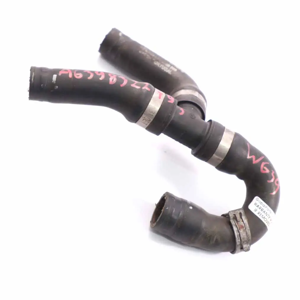 Mercedes W639 OM646 Tubo acqua Radiatore Linea tubo refrigerante - SKU A6398322493 - Numero di parte A6398322493
