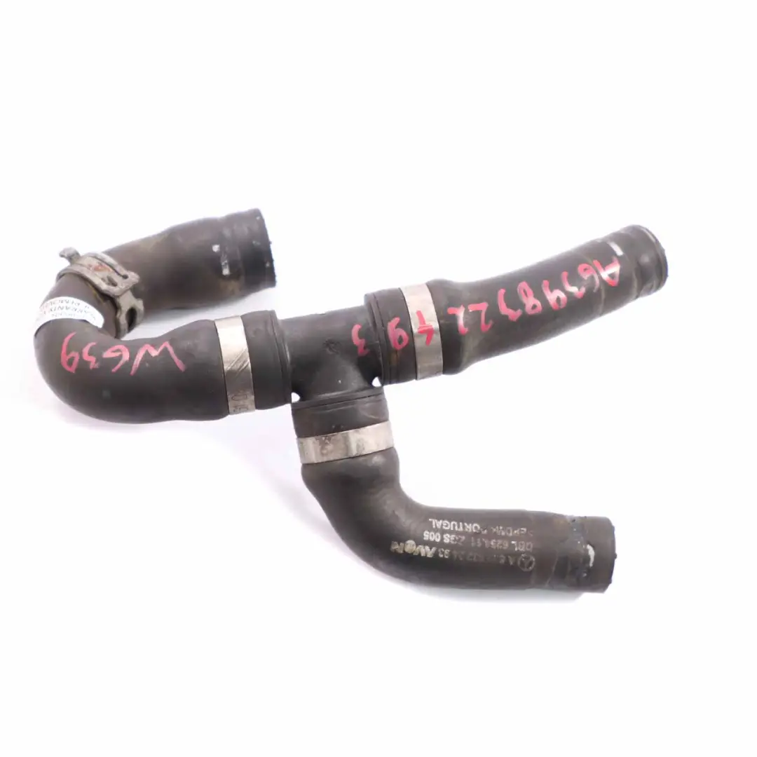 OM646 Water Hose Radiator Coolant Pipe Line to Mercedes Vito Viano W639 with Part number A6398322493 Mercedes Vito Viano W639 OM646 Water Hose Radiator Coolant Pipe Line - SKU A6398322493 - Part number A6398322493