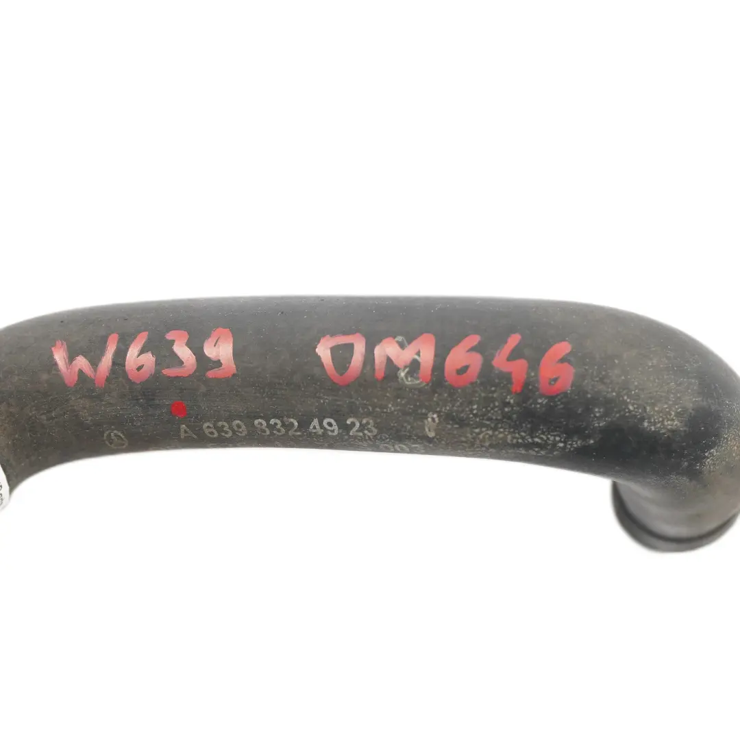 Mercedes Vito W639 Tuyau de Radiateur de Refroidissement du Moteur - SKU A6398324923 - Numéro de pièce A6398324923