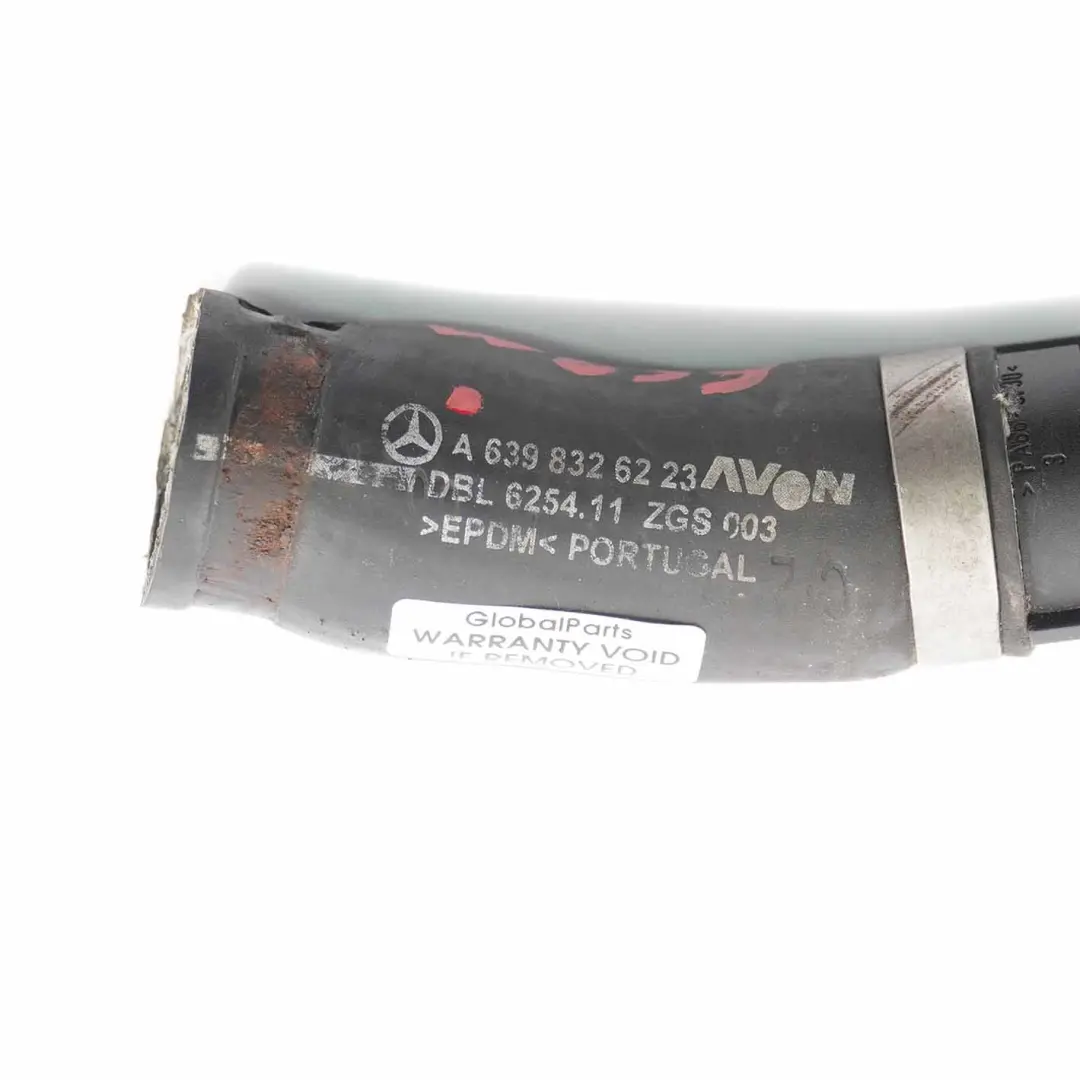  Tubo Acqua Mercedes W639 Flessibile Liquido Raffreddamento Motore - SKU A6398326223 - Numero di parte A6398326223