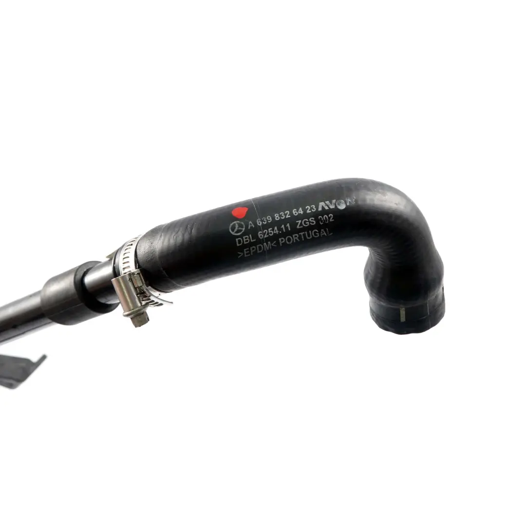  Mercedes-Benz W639 OM646 Radiatore ad Acqua Tubo Flessibile - SKU A6398326523 - Numero di parte A6398326523