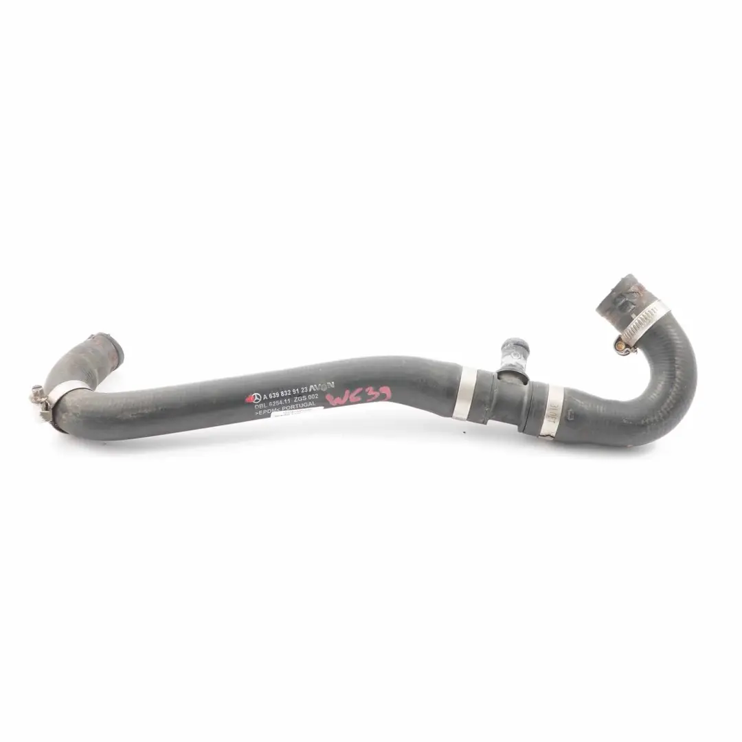 Mercedes Vito Viano W639 OM646 Tubo refrigerante riscaldatore acqua - SKU A6398329123 - Numero di parte A6398329123