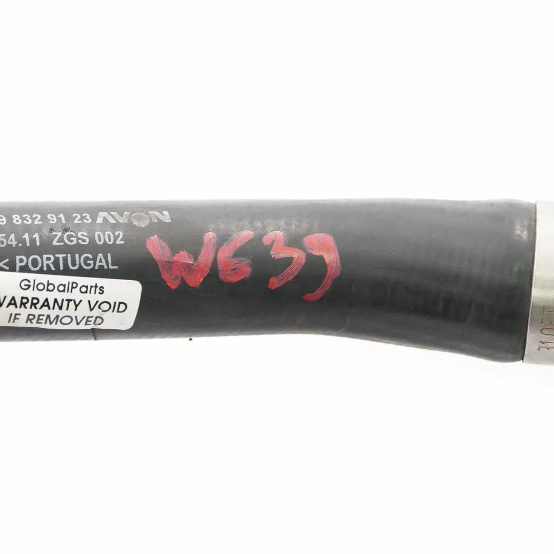 Mercedes Vito Viano W639 OM646 Coolant Hose Heater Water Pipe - SKU A6398329123 - Part number A6398329123