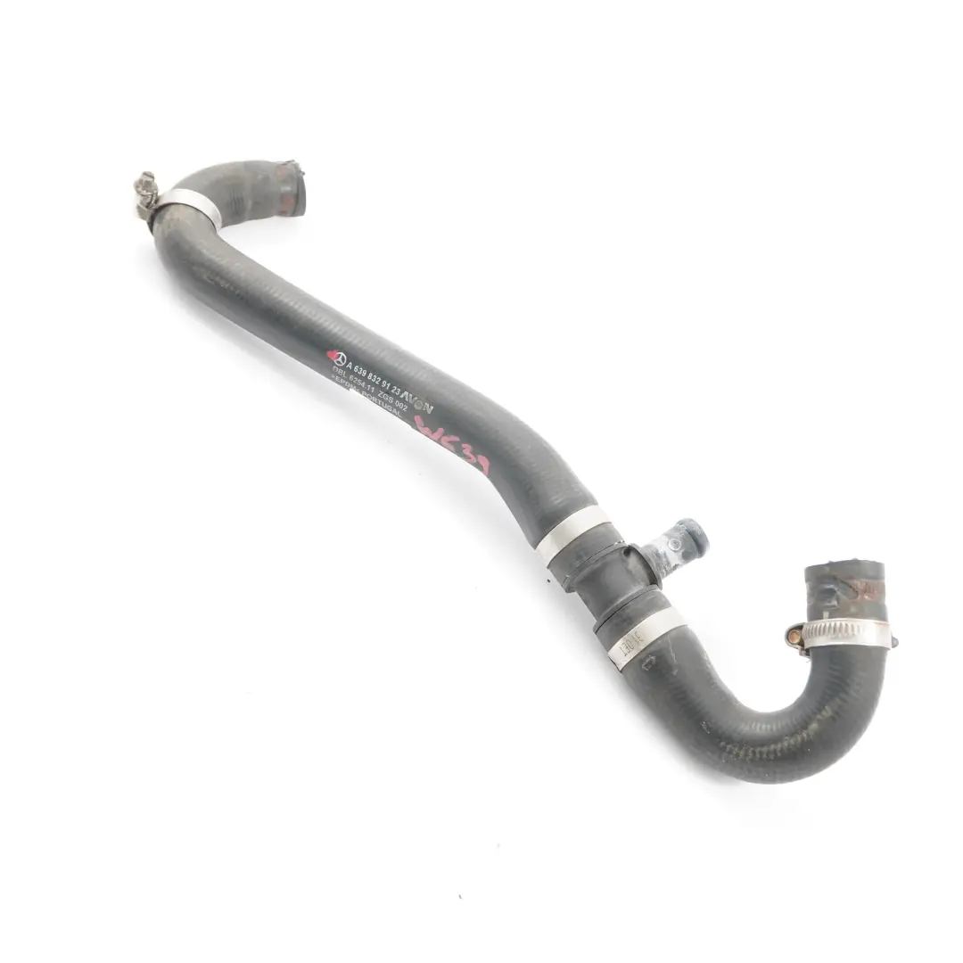 OM646 Refrigerante Manguera Calentador Tubería Agua para Mercedes Vito Viano W639 con número de pieza A6398329123 Mercedes Vito Viano W639 OM646 Refrigerante Manguera Calentador Tubería Agua - SKU A6398329123 - Número de pieza A6398329123