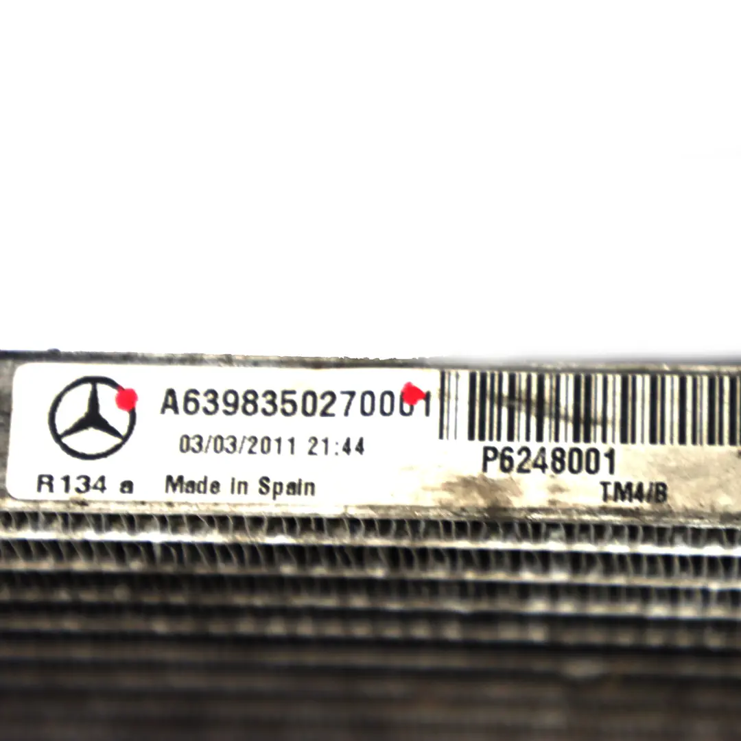 Mercedes W639 Climatisation Refroidissement Radiateur Condenseur A/C - SKU A6398350270 - Numéro de pièce A6398350270