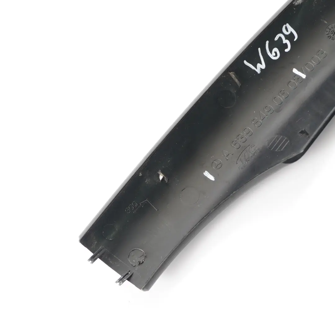 Barra de la Barandilla de la Puerta Izquierdo para Mercedes Vito W639 con número de pieza A6398490603 Mercedes Vito W639 Barra de la Barandilla de la Puerta Izquierdo - SKU A6398490603 - Número de pieza A6398490603