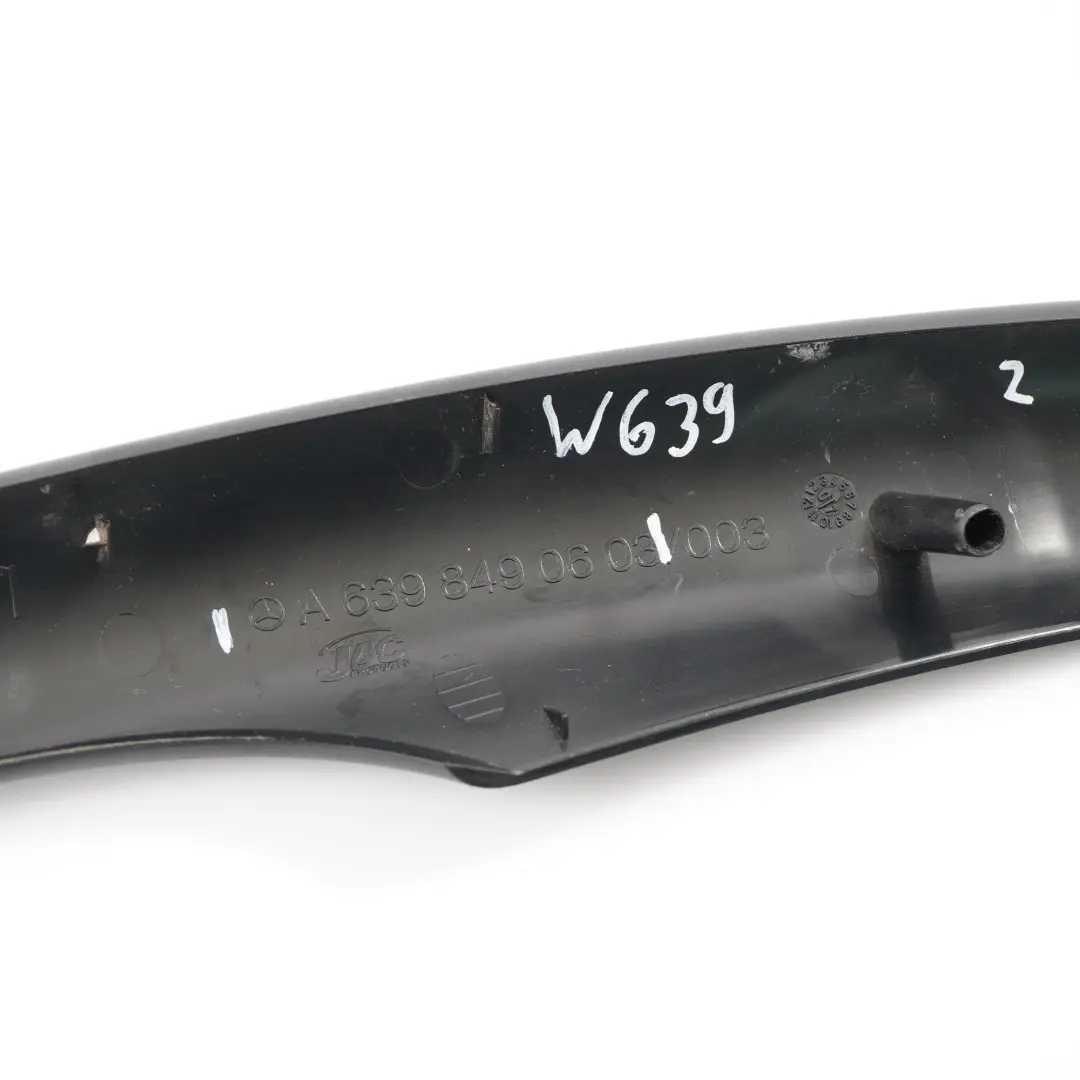 Mercedes Vito W639 Anteriore Sinistra Asta Porta Guarnizione Tenuta - SKU A6398490603 - Numero di parte A6398490603