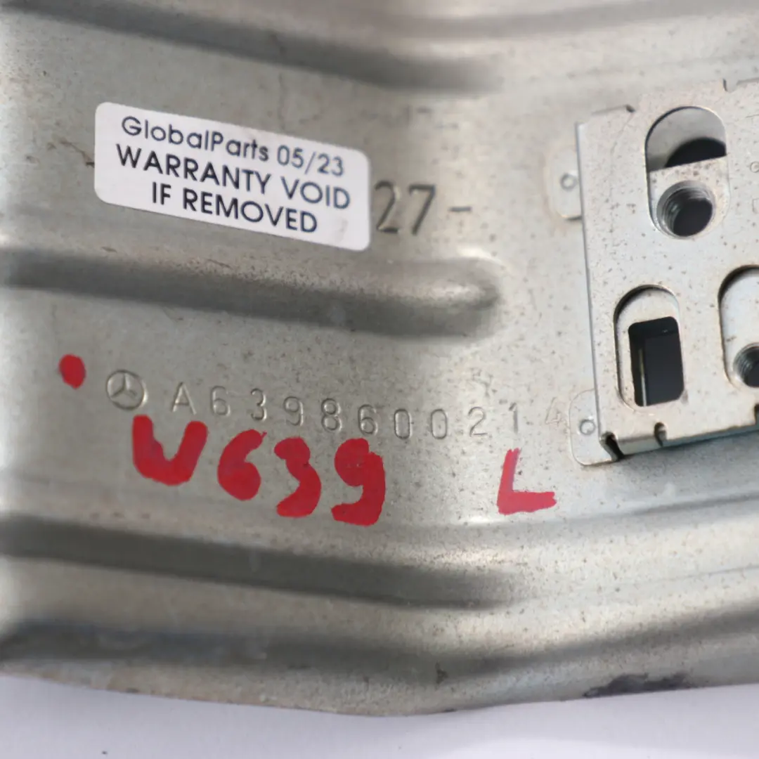 Mercedes W447 W639 Supporto staffa montante C sinistro baule - SKU A6398600214 - Numero di parte A6398600214