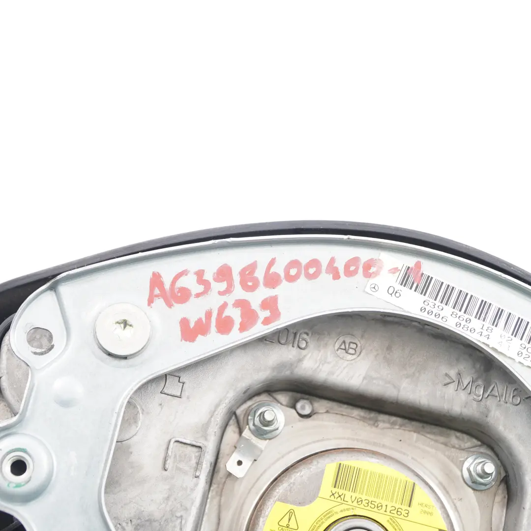 Airbag Conductor Air Bag para Mercedes W639 Vito Viano Volante con número de pieza A6398600400 Mercedes W639 Vito Viano Volante Airbag Conductor Air Bag - SKU A6398600400-1 - Número de pieza A6398600400