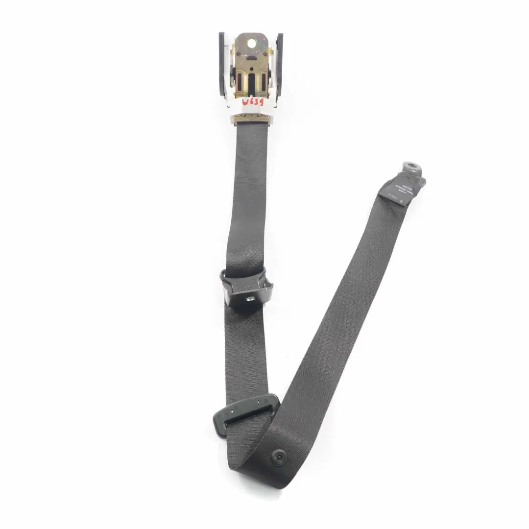 Mercedes W639 Cinturón seguridad trasero izquierdo derecho Cinturón - SKU A6398600985 - Número de pieza A6398600985