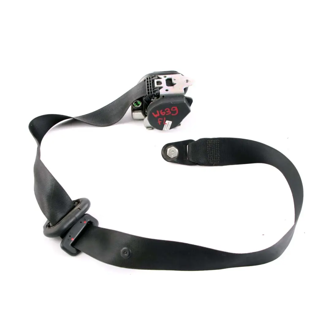 Cinturon de Seguridad Delantero Izquierdo Negro para Mercedes Vito W639 con número de pieza A6398603885 Mercedes Vito W639 Cinturon de Seguridad Delantero Izquierdo Negro - SKU A6398603885 - Número de pieza A6398603885