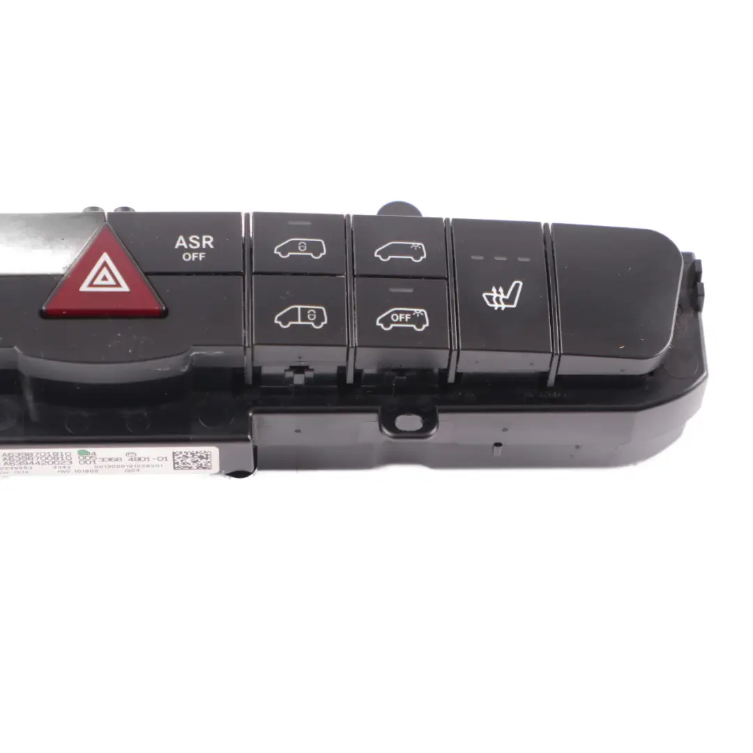 Switch Control Panel Hazard ASR Heated Seat Button to Mercedes W639 with Part number A6398701810 Mercedes W639 Switch Control Panel Hazard ASR Heated Seat Button - SKU A6398701810 - Part number A6398701810