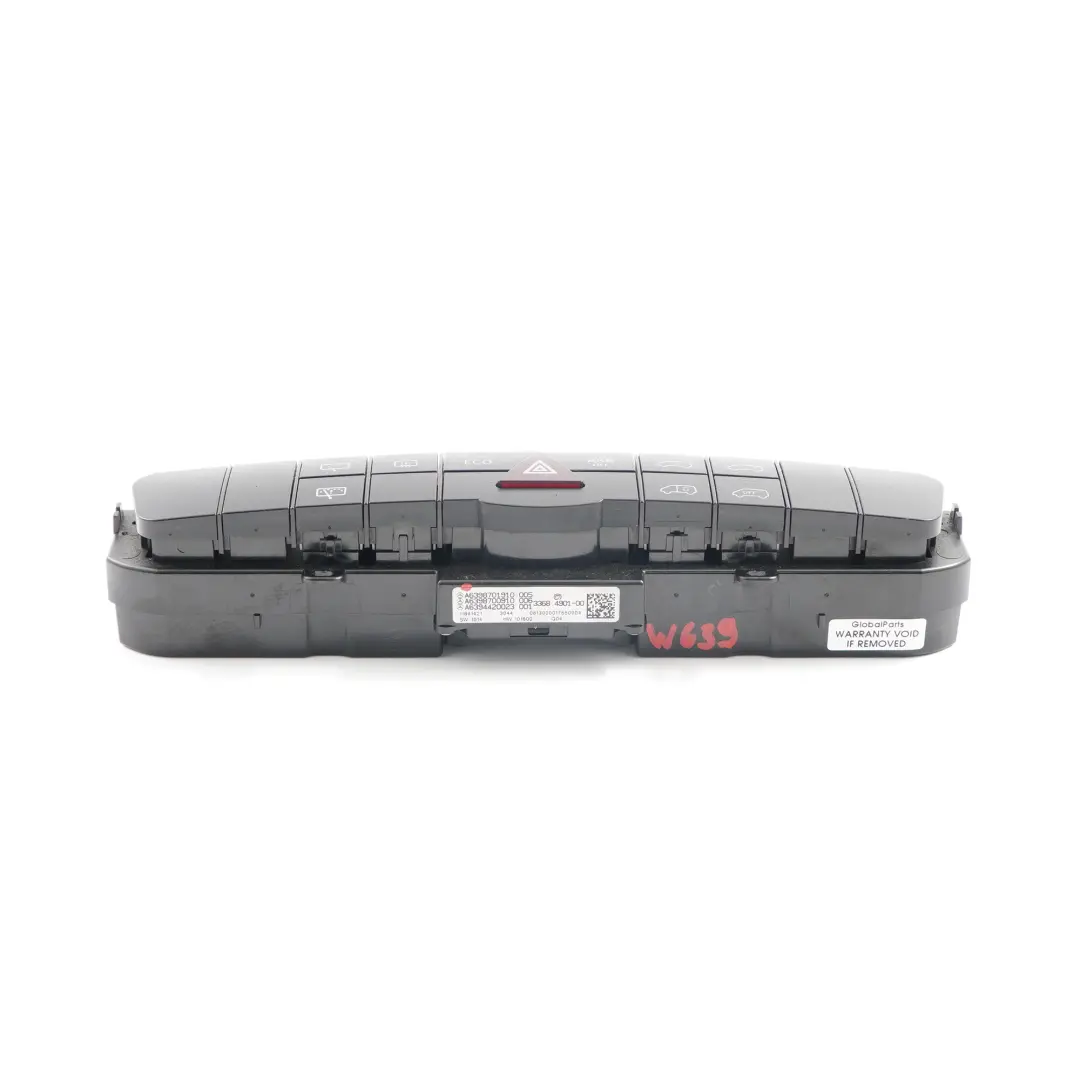 Mercedes Vito W639 Interruttore Pannello Controllo Tergicristallo - SKU A6398701910 - Numero di parte A6398701910