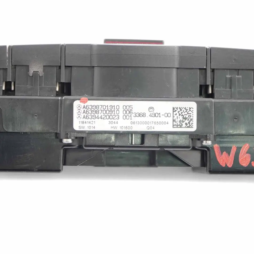 Switch Control Panel Block ASR Wiper Heat Hazard to Mercedes Vito W639 with Part number A6398701910 Mercedes Vito W639 Switch Control Panel Block ASR Wiper Heat Hazard - SKU A6398701910 - Part number A6398701910