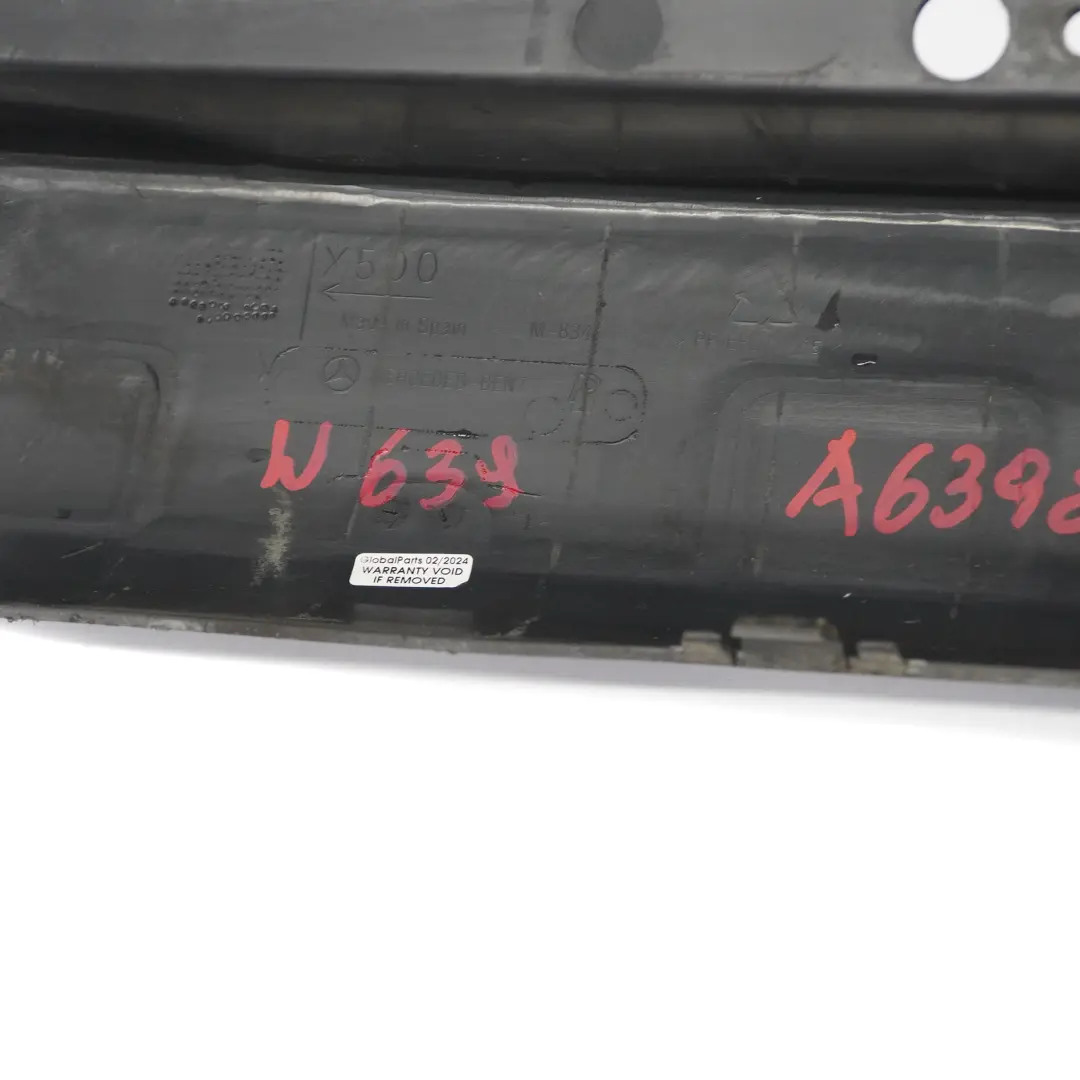Mercedes Vito W639 Rear Bumper Centre Holder Bracket Mount - SKU A6398800271-5 - Part number A6398800271