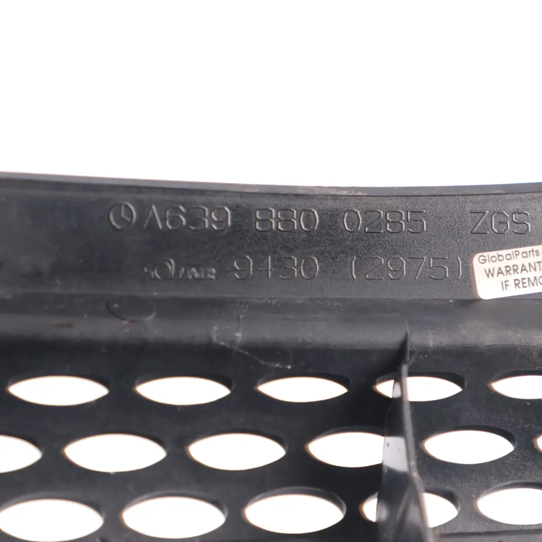 Front Grille Mercedes W639 Radiator Top Chrome Plated Grille to with Part number A6398800285 Front Grille Mercedes W639 Radiator Top Chrome Plated Grille - SKU A6398800285 - Part number A6398800285