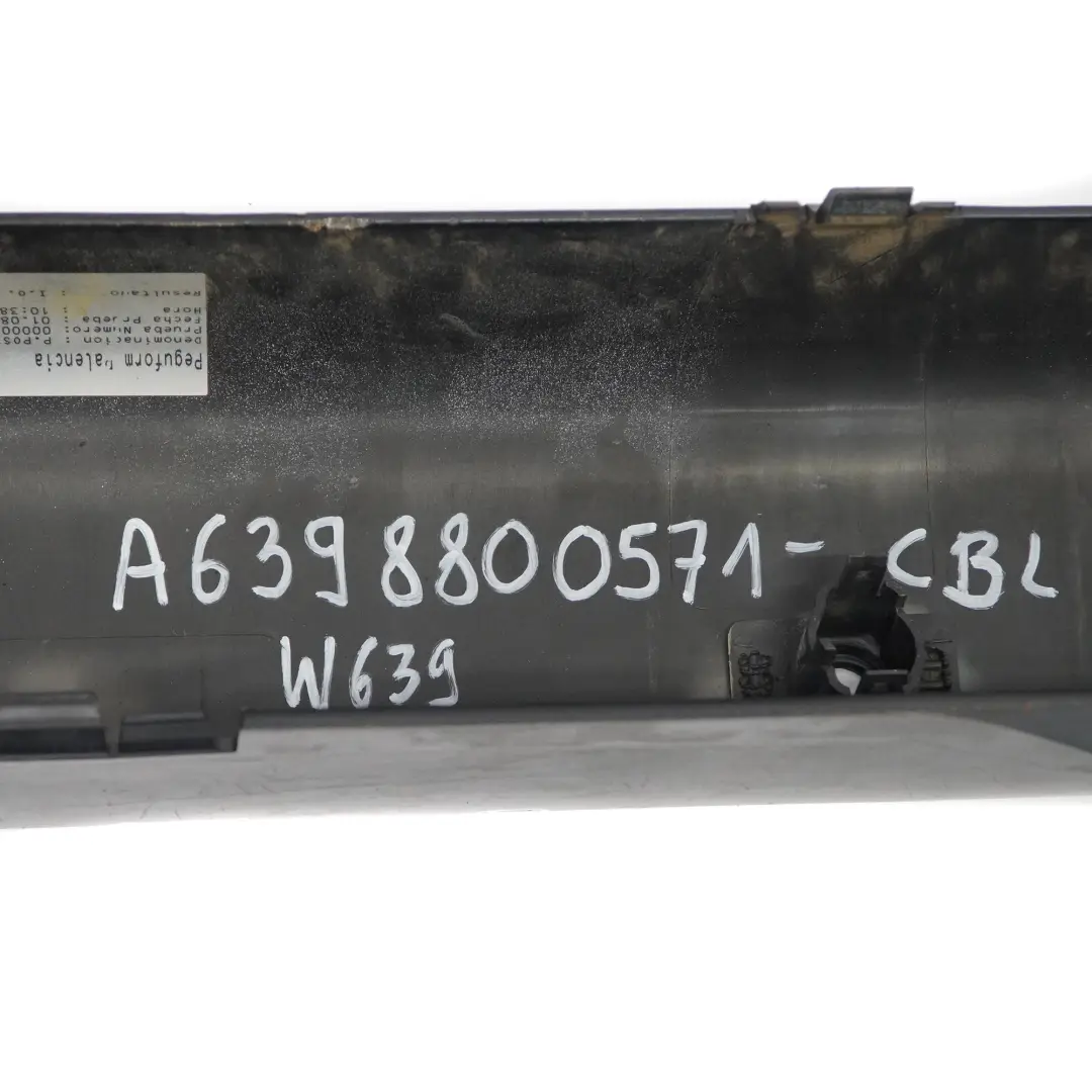 Mercedes Vito W639 Support de fixation pour pare-chocs arrière Carbon Noir 040 - SKU A6398800571-CBL - Numéro de pièce A6398800571