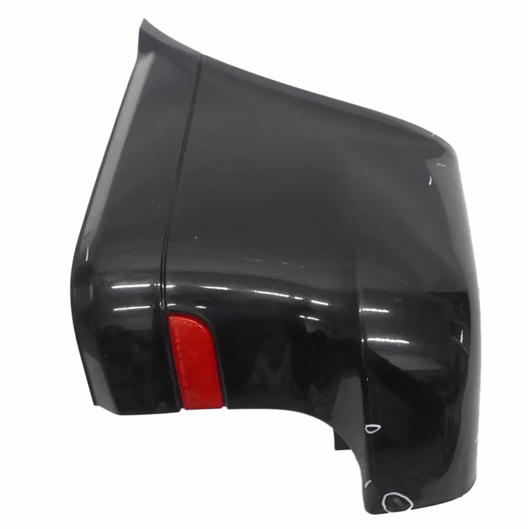 Bumper Right O/S Side Corner Trim Obsidian Black - 197 to Mercedes Vito W639 Rear with Part number A6398801571 Mercedes Vito W639 Rear Bumper Right O/S Side Corner Trim Obsidian Black - 197 - SKU A6398801571-OB - Part number A6398801571