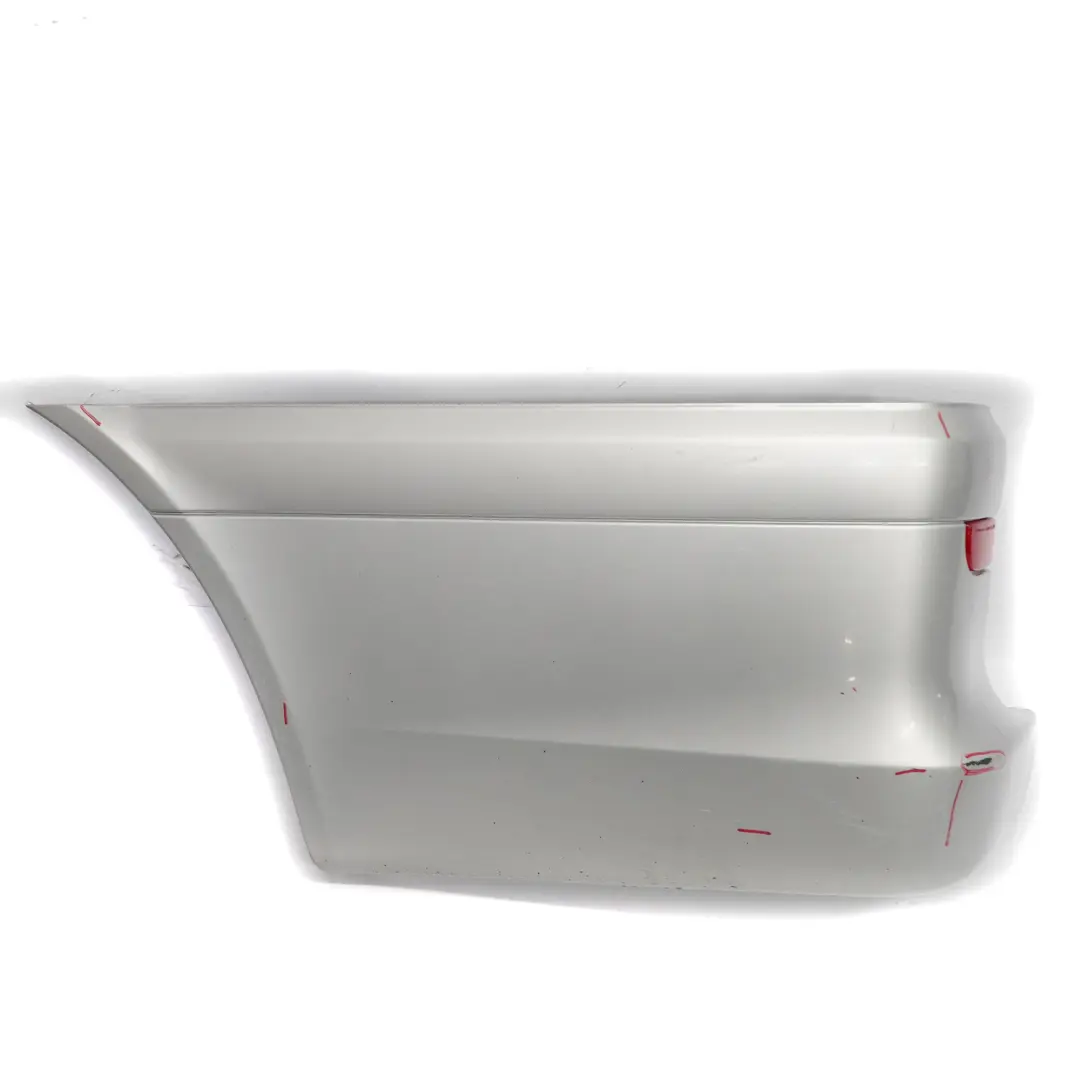 Bumper Left N/S Side Corner Trim Brilliant Silver - 9744 to Mercedes Vito W639 Rear with Part number A6398801871 Mercedes Vito W639 Rear Bumper Left N/S Side Corner Trim Brilliant Silver - 9744 - SKU A6398801871-BRS1 - Part number A6398801871