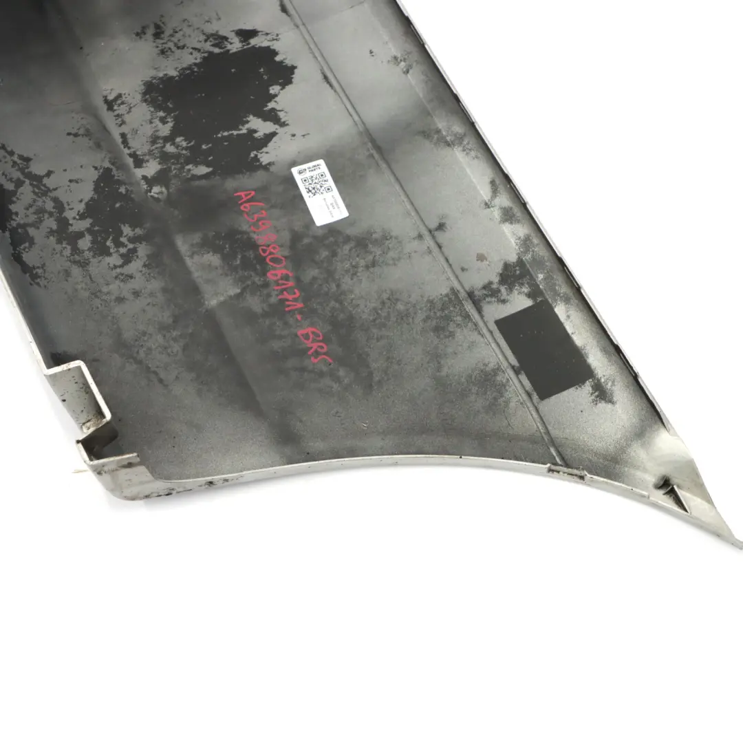Mercedes Vito W639 Rear Bumper Left N/S Side Corner Cover Brilliant Silver 9744 - SKU A6398806171-BRS - Part number A6398806171