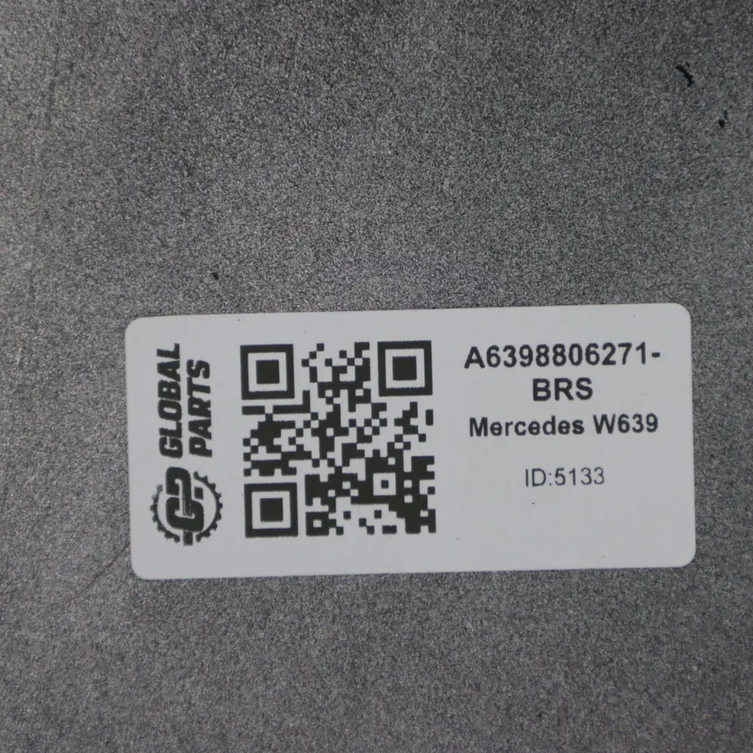 Mercedes Vito W639 Parachoques Trasero Derecho Esquina Plata Brillante - 9744 - SKU A6398806271-BRS - Número de pieza A6398806271