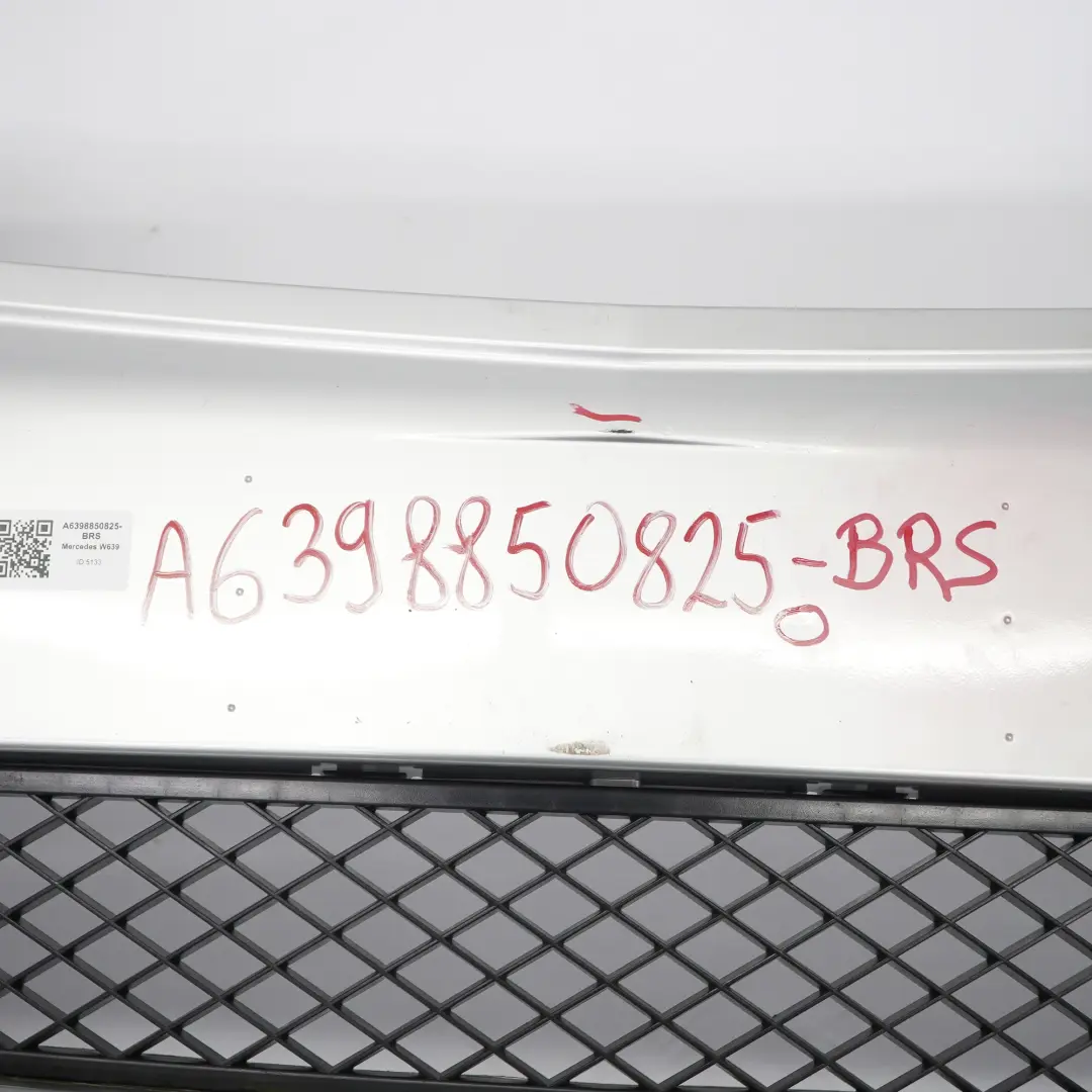 Mercedes Vito W639 Front Bumper Trim Panel Covering Brilliant Silver - 9744 - SKU A6398850825-BRS - Part number A6398850825