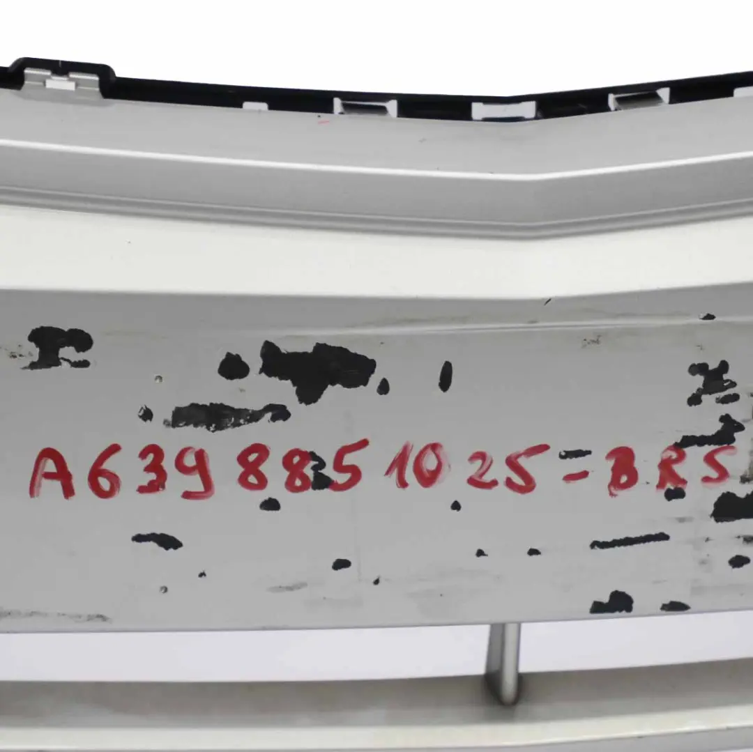 Front Bumper Trim Panel Brilliant Silver Metallic - 9744 to Mercedes Vito W639 with Part number A6398851025 Mercedes Vito W639 Front Bumper Trim Panel Brilliant Silver Metallic - 9744 - SKU A6398851025-BRS - Part number A6398851025