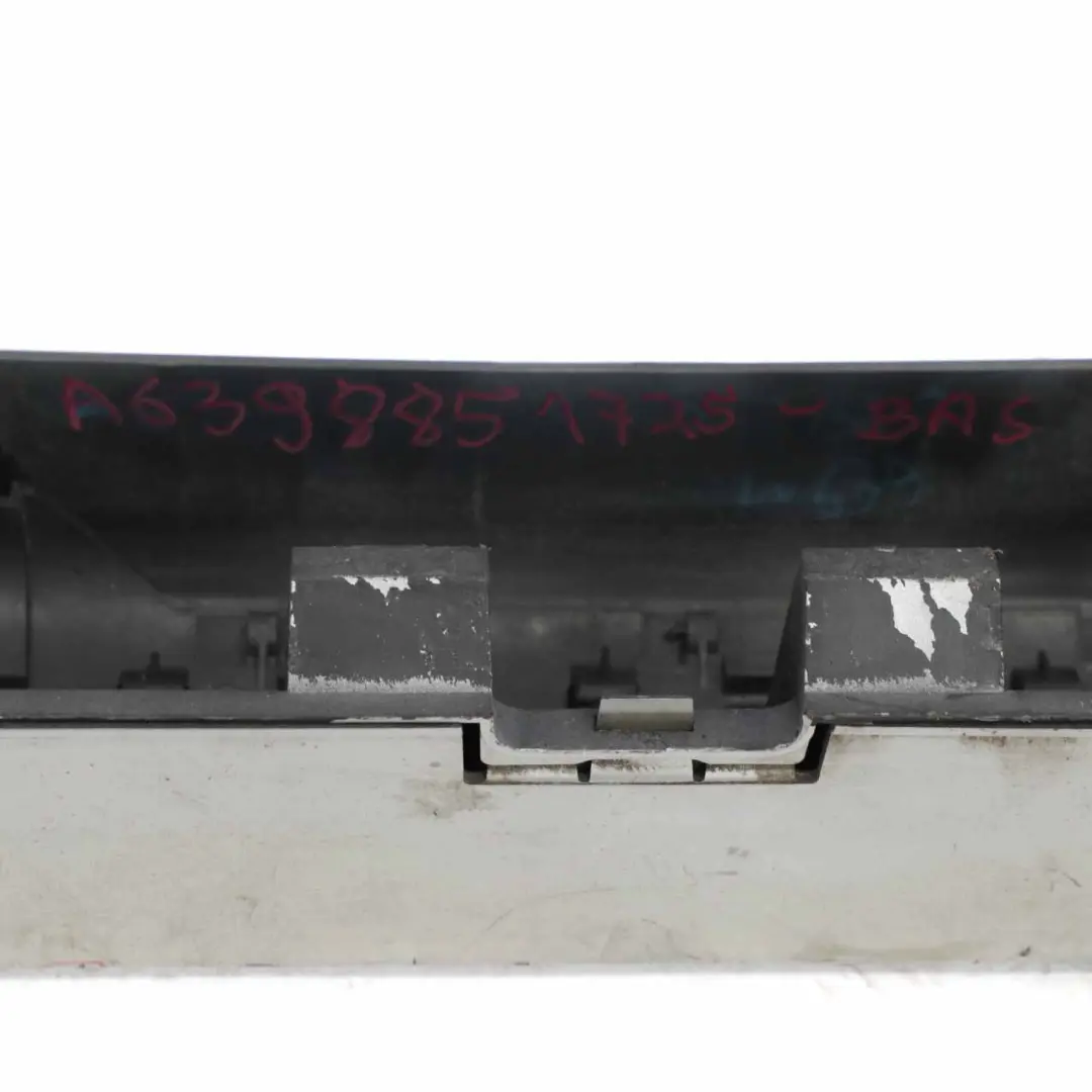 Mercedes Vito W639 Rear Bumper Centre Holder Bracket Mount Brilliant Silver 9744 - SKU A6398851725-BRS - Part number A6398851725