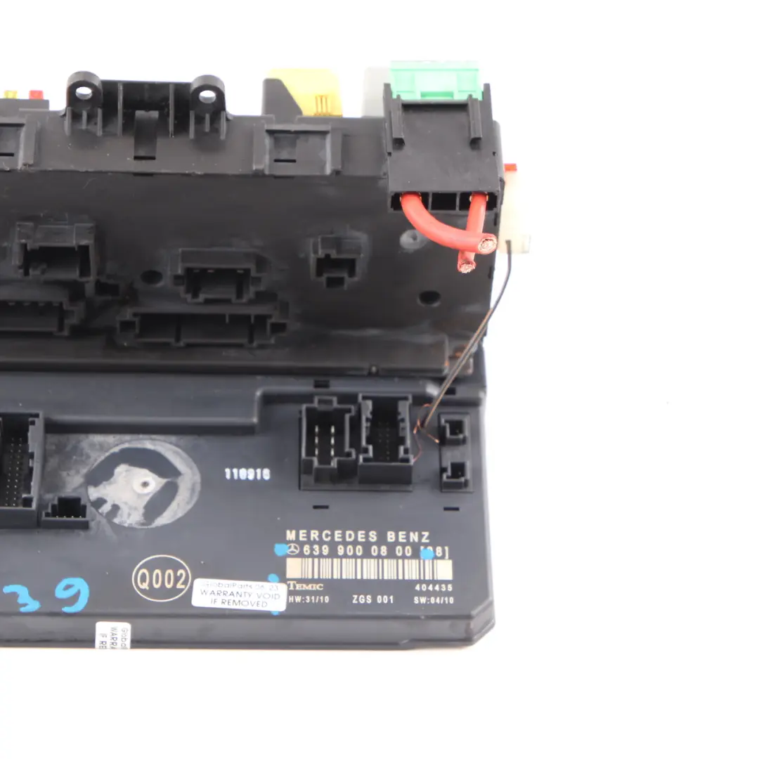 Mercedes Vito W639 Scatola dei fusibili Modulo di controllo relè SAM anteriore - SKU A6399000800 - Numero di parte A6399000800