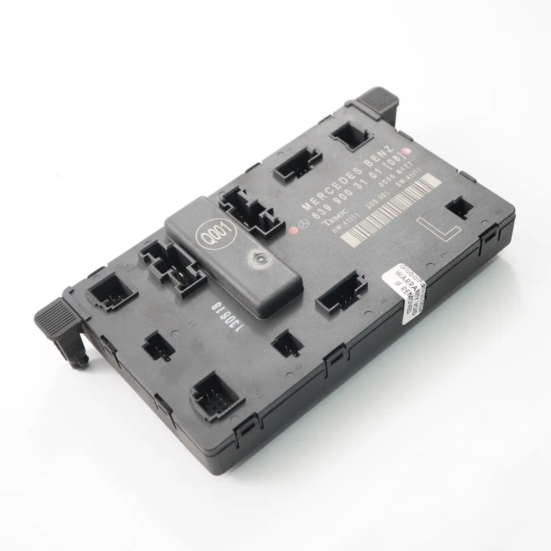 Module de porte avant gauche Unité contrôle ECU pour Mercedes Vito W639 à propos du numéro de pièce A6399003101 Mercedes Vito W639 Module de porte avant gauche Unité contrôle ECU - SKU A6399003101 - Numéro de pièce A6399003101