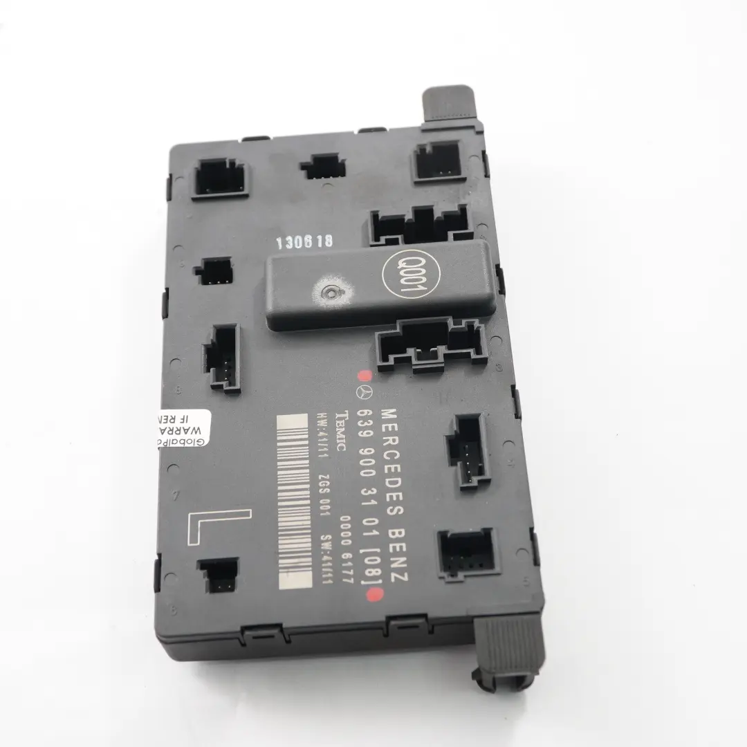 Mercedes Vito W639 Door Module Front Left N/S Control Unit ECU - SKU A6399003101 - Part number A6399003101