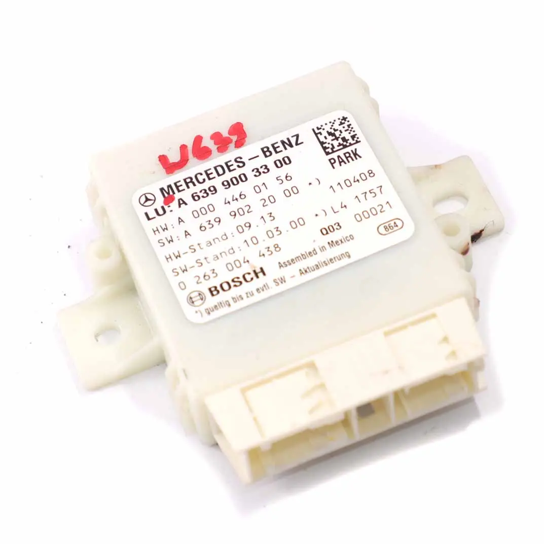 Module De Stationnement PDC Distance Control pour Mercedes Vito W639 à propos du numéro de pièce A6399003300 Mercedes Vito W639 Module De Stationnement PDC Distance Control - SKU A6399003300 - Numéro de pièce A6399003300