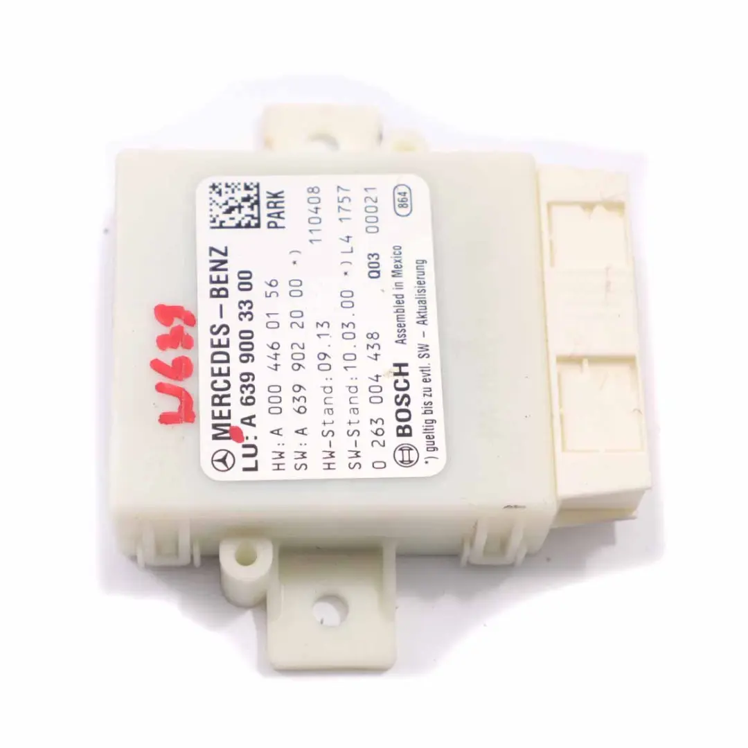 Parkmodul PDC-Abstandsregelung Sensor für Mercedes Vito W639 mit Teilenummer A6399003300 Mercedes Vito W639 Parkmodul PDC-Abstandsregelung Sensor - SKU A6399003300 - Teilenummer A6399003300