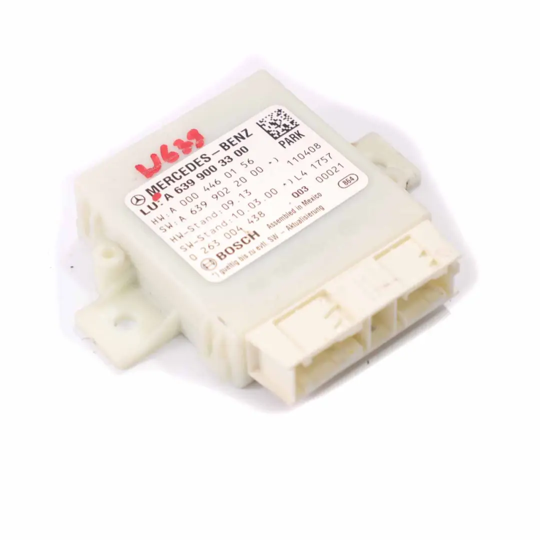 Module De Stationnement PDC Distance Control pour Mercedes Vito W639 à propos du numéro de pièce A6399003300 Mercedes Vito W639 Module De Stationnement PDC Distance Control - SKU A6399003300 - Numéro de pièce A6399003300