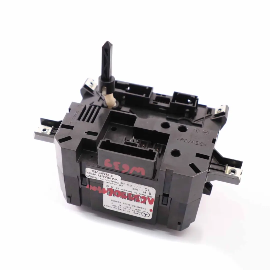 Mercedes Vito Viano W639 AC Climate Heater Control Unit Switch Panel - SKU A6399060100 - Part number A6399060100