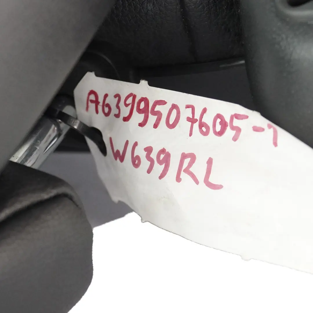  Asiento Trasero Mercedes W639 Viano Doble Izquierdo Primera Fila Cuero Negro - SKU A6399507605-1 - Número de pieza A6399507605