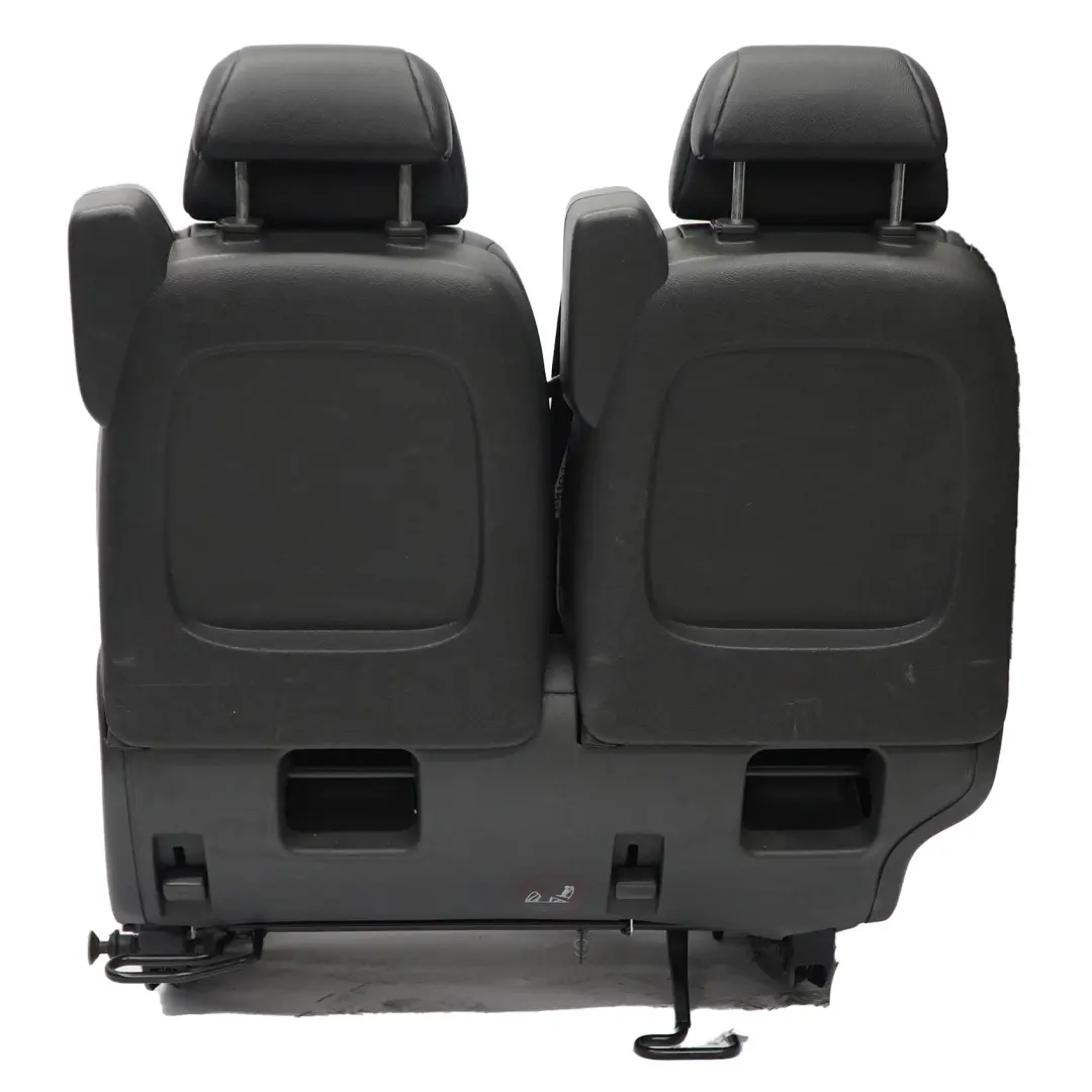  Asiento Trasero Mercedes W639 Viano Doble Derecha Primera Fila Cuero Negro - SKU A6399507605-2 - Número de pieza A6399507605