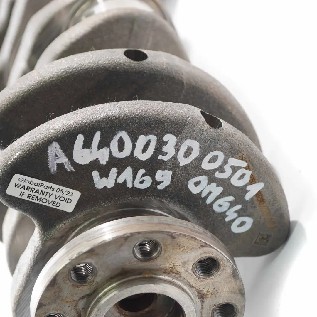  Crankshaft Mercedes W169 W245 Diesel OM640 Crank Shaft - SKU A6400300501 - Part number A6400300501