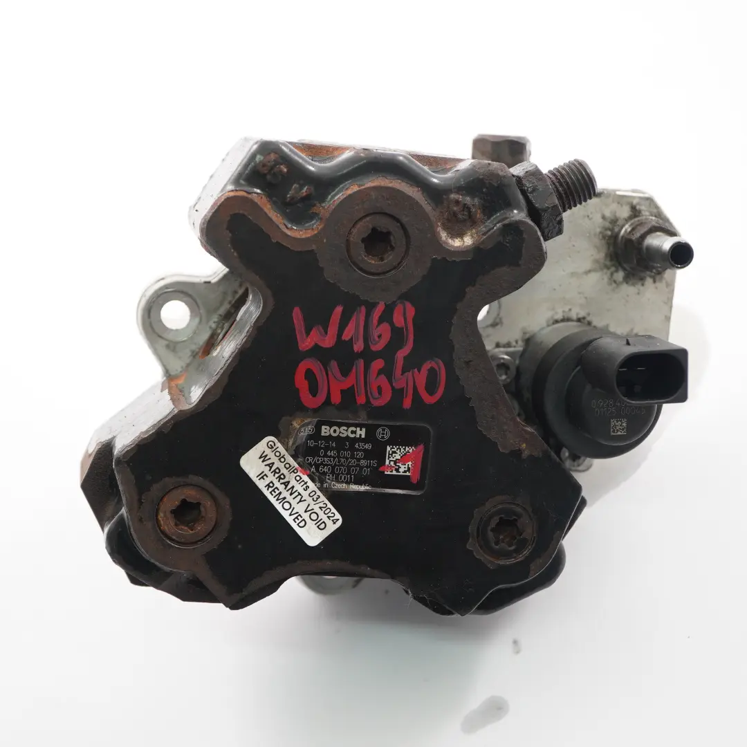 OM640 Diesel Pompe d'injection haute pression pour Mercedes W169 W245 à propos du numéro de pièce A6400700701 Mercedes W169 W245 OM640 Diesel Pompe d'injection haute pression - SKU A6400700701-1 - Numéro de pièce A6400700701