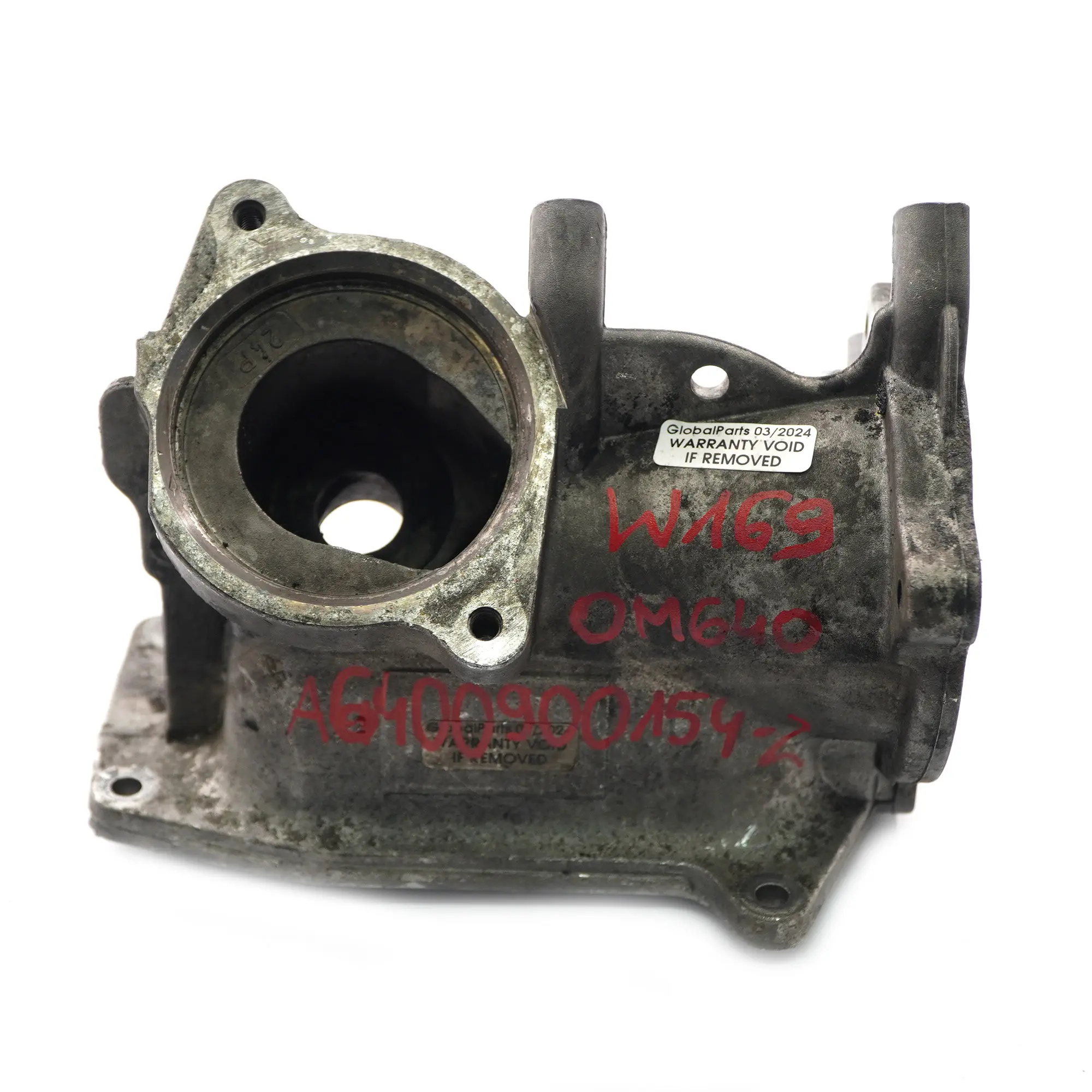 Camera di miscelazione Mercedes W169 W245 OM640 Diesel Alloggiamento valvola EGR