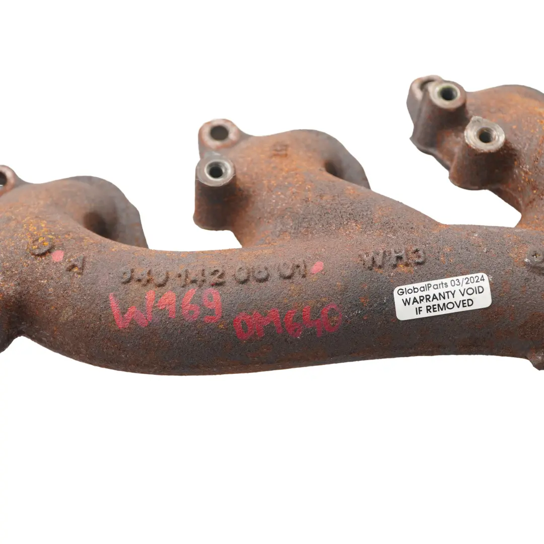 Mercedes W169 W245 OM640 motore diesel collettore di scarico - SKU A6401420801 - Numero di parte A6401420801