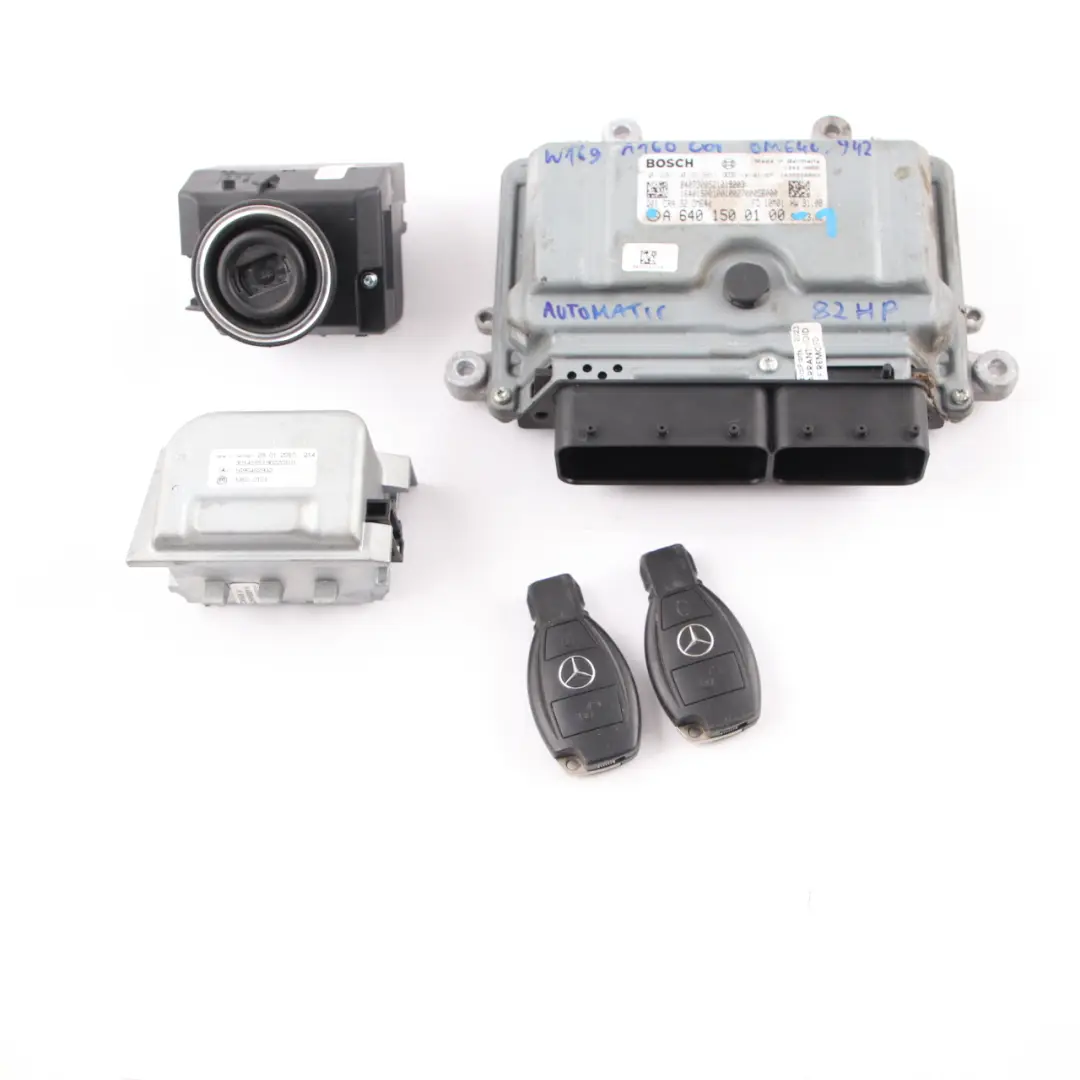 A160 CDI OM640.942 82HP ECU Kit Keys Lock Automatic to Mercedes W169 with Part number A6401500100 Mercedes W169 A160 CDI OM640.942 82HP ECU Kit Keys Lock Automatic - SKU A6401500100-1 - Part number A6401500100