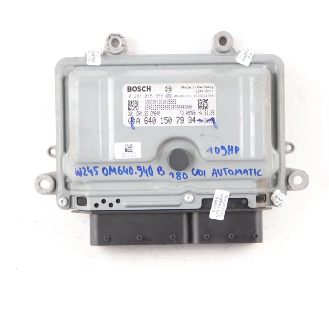 A180 B180 CDI Engine Control Module Automatic to Mercedes W169 W245 with Part number A6401507934 Mercedes W169 W245 A180 B180 CDI Engine Control Module Automatic - SKU A6401507934-1 - Part number A6401507934