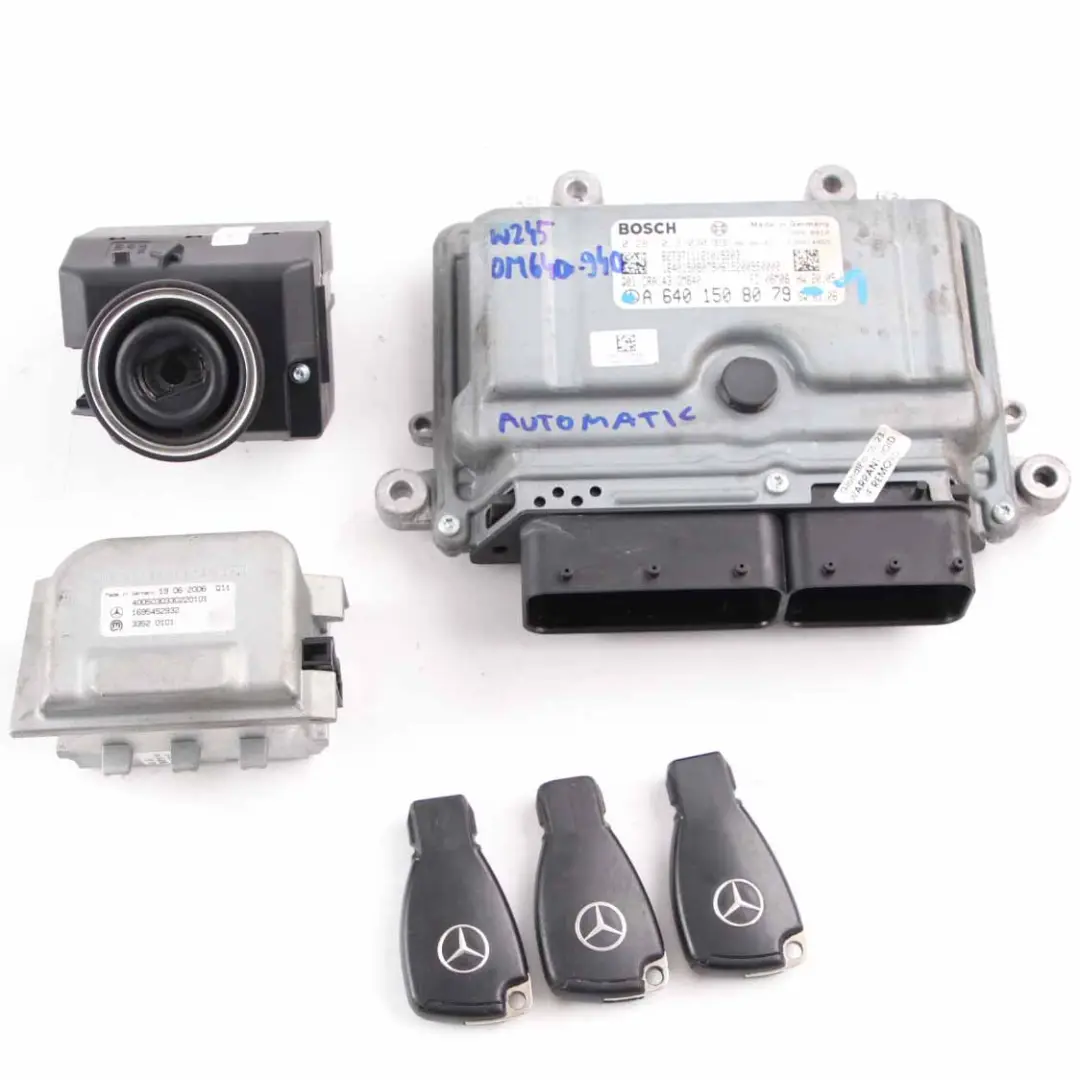 A180 B180 CDI OM640.940 109HP Engine ECU Kit Keys to Mercedes W169 W245 with Part number A6401508079 Mercedes W169 W245 A180 B180 CDI OM640.940 109HP Engine ECU Kit Keys - SKU A6401508079 - Part number A6401508079