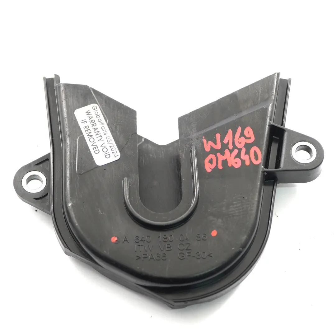  Piastra protezione Mercedes W169 Motore OM640 Scudo pompa olio - SKU A6401800486 - Numero di parte A6401800486