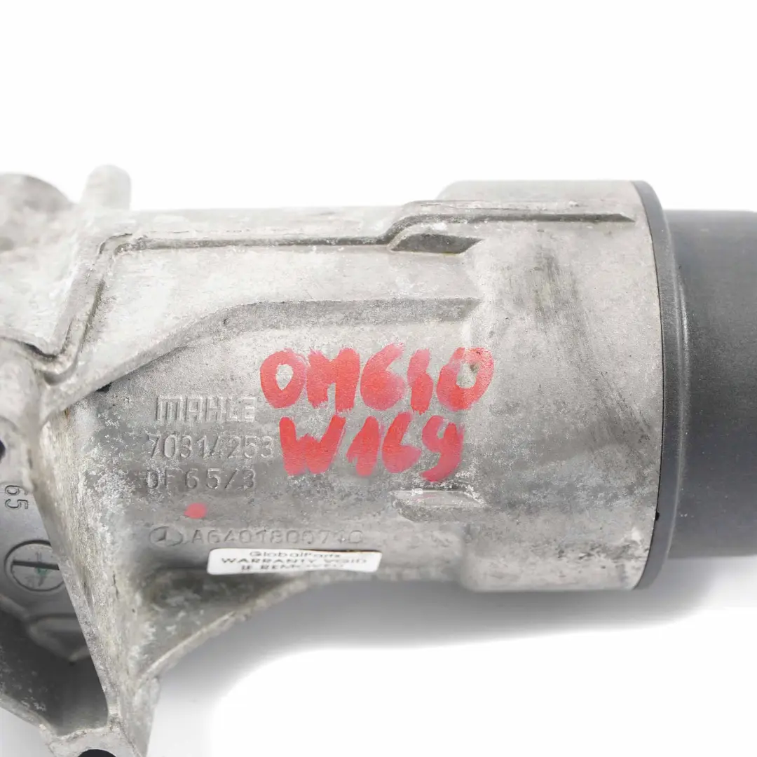 Mercedes W169 W245 Diesel OM640 Carcasa filtro aceite Tapa Soporte - SKU A6401800710 - Número de pieza A6401800710