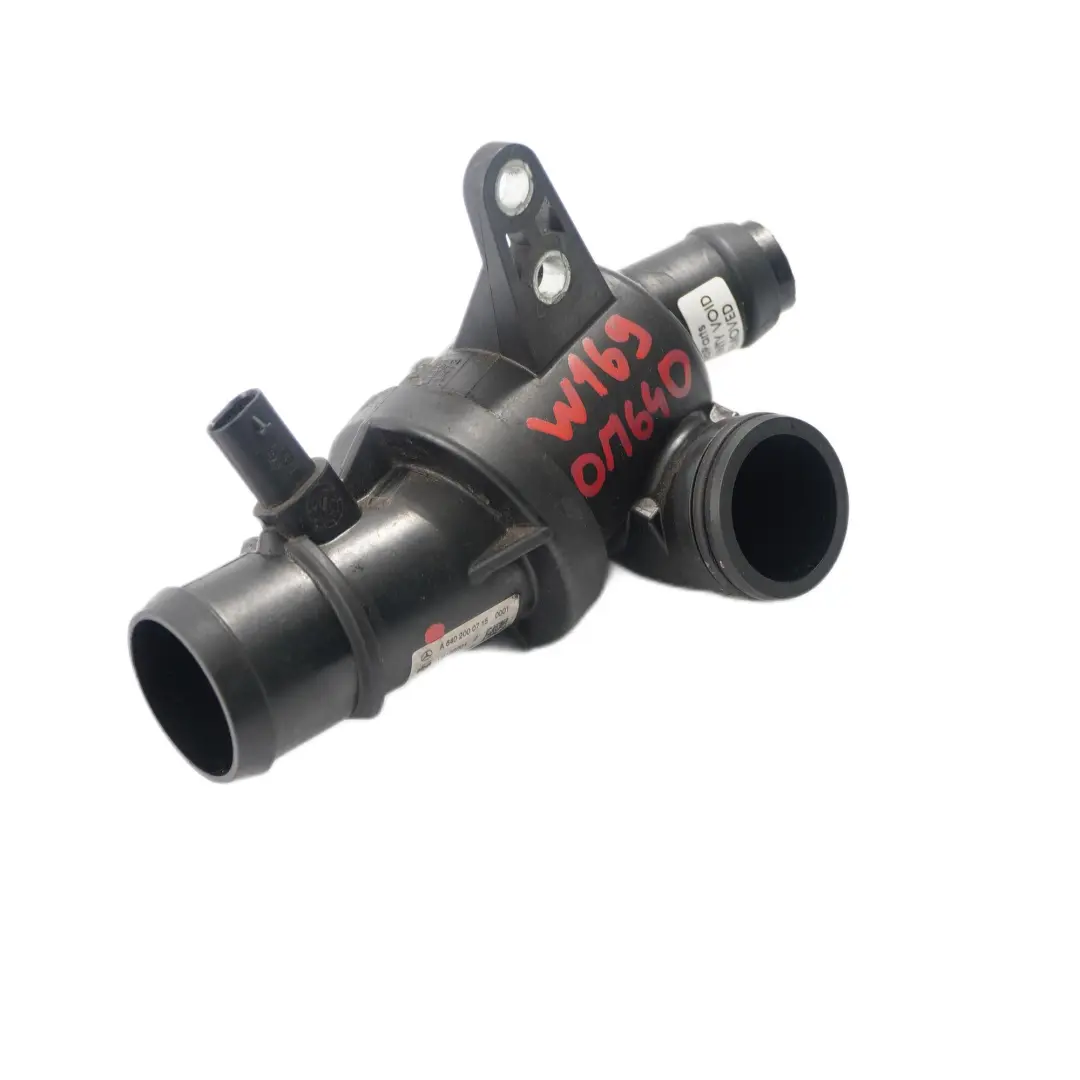 OM640 Termostato Carcasa Unidad de Refrigeración para Mercedes W169 W245 con número de pieza A6402000715 Mercedes W169 W245 OM640 Termostato Carcasa Unidad de Refrigeración - SKU A6402000715 - Número de pieza A6402000715